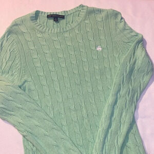 Brooks Brothers 100% cotton cable knit sweater